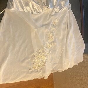 Expressions White and Cream Lace Gown